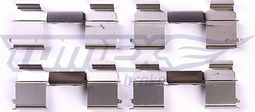 TOMEX brakes TX 44-39 - Piederumu komplekts, Disku bremžu uzlikas www.autospares.lv