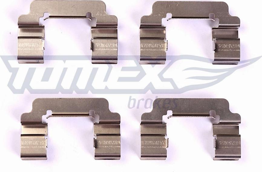 TOMEX brakes TX 44-34 - Piederumu komplekts, Disku bremžu uzlikas www.autospares.lv