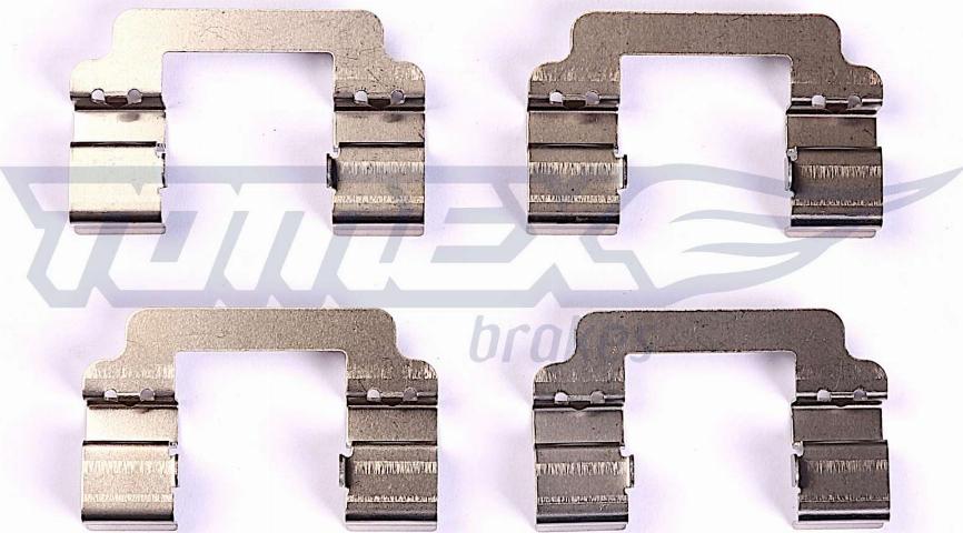 TOMEX brakes TX 44-71 - Piederumu komplekts, Disku bremžu uzlikas www.autospares.lv