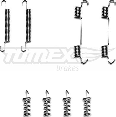 TOMEX brakes TX 40-33 - Piederumu komplekts, Bremžu loki www.autospares.lv