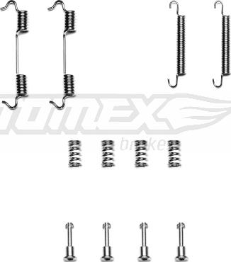 TOMEX brakes TX 40-24 - Piederumu komplekts, Bremžu loki www.autospares.lv