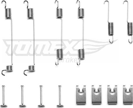 TOMEX brakes TX 40-70 - Piederumu komplekts, Bremžu loki www.autospares.lv