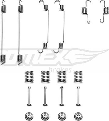 TOMEX brakes TX 41-66 - Piederumu komplekts, Bremžu loki www.autospares.lv