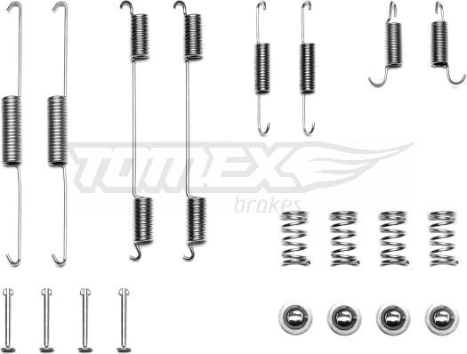 TOMEX brakes TX 41-79 - Piederumu komplekts, Bremžu loki www.autospares.lv