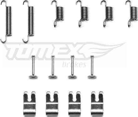 TOMEX brakes TX 41-77 - Piederumu komplekts, Bremžu loki www.autospares.lv