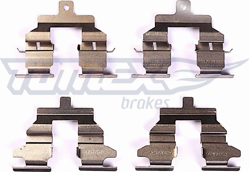 TOMEX brakes TX 43-96 - Piederumu komplekts, Disku bremžu uzlikas www.autospares.lv