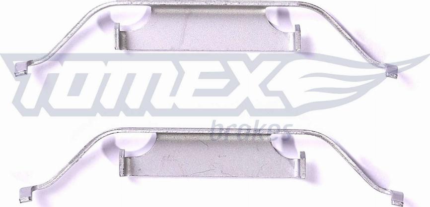 TOMEX brakes TX 43-93 - Piederumu komplekts, Disku bremžu uzlikas www.autospares.lv