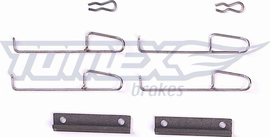 TOMEX brakes TX 43-44 - Piederumu komplekts, Disku bremžu uzlikas www.autospares.lv