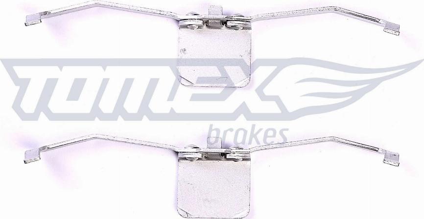 TOMEX brakes TX 43-40 - Комплектующие для колодок дискового тормоза www.autospares.lv