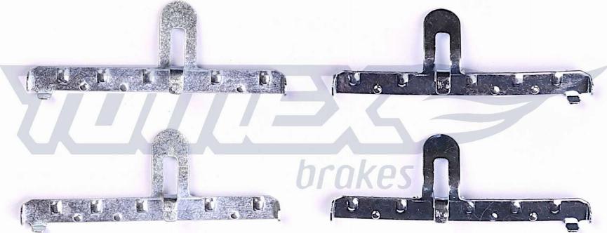 TOMEX brakes TX 43-43 - Piederumu komplekts, Disku bremžu uzlikas www.autospares.lv