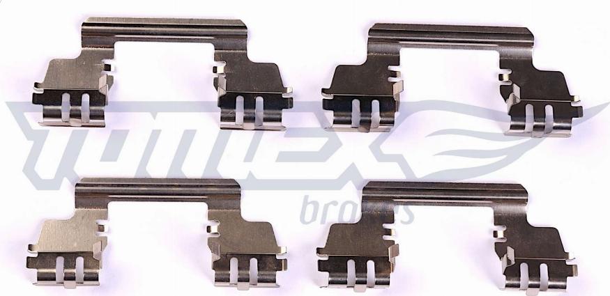 TOMEX brakes TX 43-65 - Piederumu komplekts, Disku bremžu uzlikas www.autospares.lv