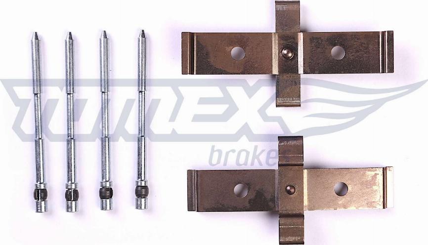 TOMEX brakes TX 43-09 - Piederumu komplekts, Disku bremžu uzlikas www.autospares.lv