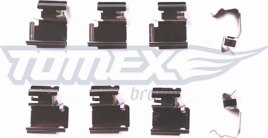 TOMEX brakes TX 43-01 - Piederumu komplekts, Disku bremžu uzlikas autospares.lv