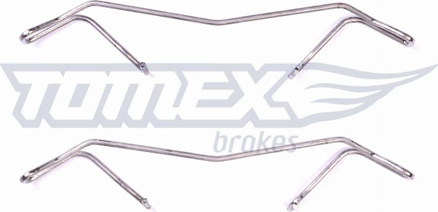 TOMEX brakes TX 43-07 - Piederumu komplekts, Disku bremžu uzlikas www.autospares.lv