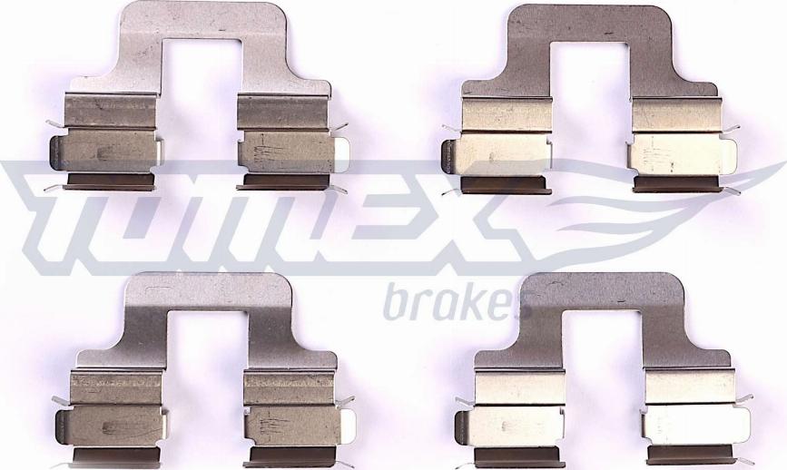 TOMEX brakes TX 43-15 - Piederumu komplekts, Disku bremžu uzlikas www.autospares.lv