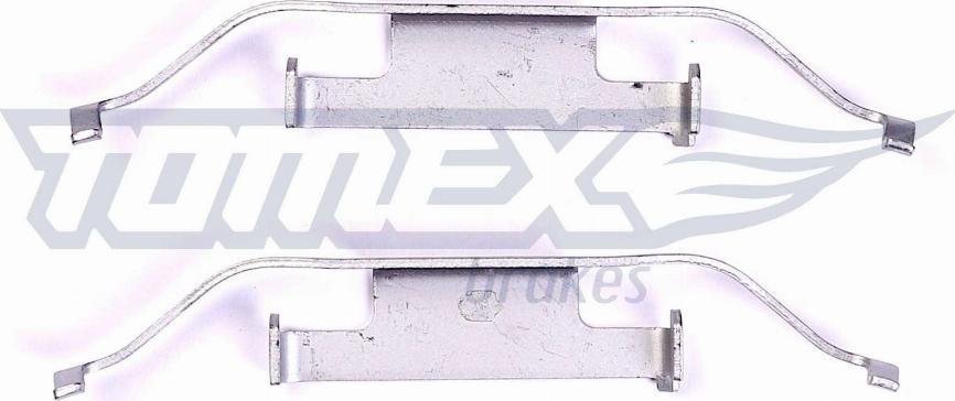 TOMEX brakes TX 43-12 - Piederumu komplekts, Disku bremžu uzlikas www.autospares.lv