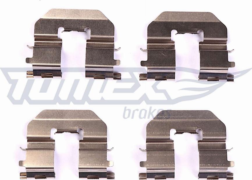 TOMEX brakes TX 43-89 - Piederumu komplekts, Disku bremžu uzlikas www.autospares.lv