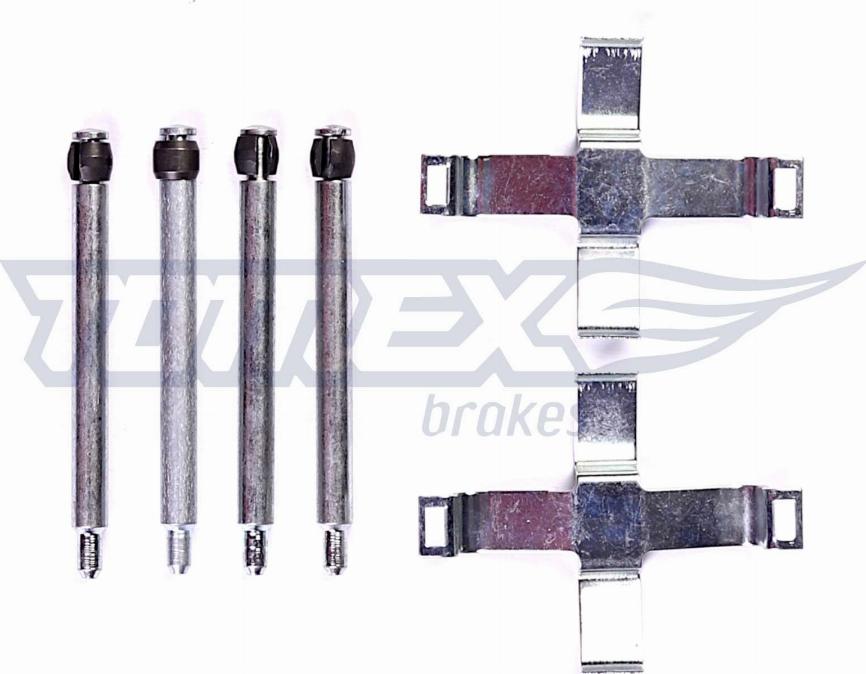 TOMEX brakes TX 43-84 - Piederumu komplekts, Disku bremžu uzlikas www.autospares.lv