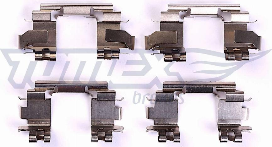 TOMEX brakes TX 43-80 - Piederumu komplekts, Disku bremžu uzlikas www.autospares.lv