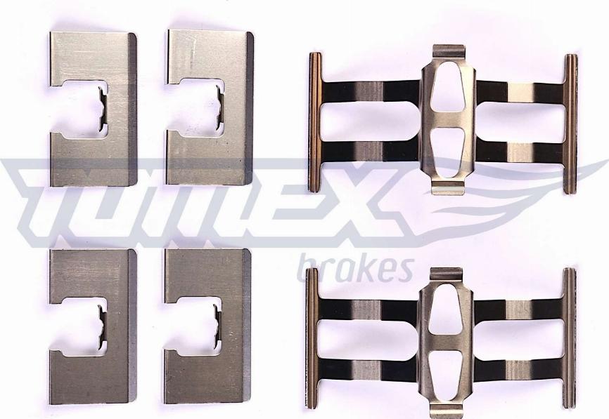 TOMEX brakes TX 43-39 - Piederumu komplekts, Disku bremžu uzlikas www.autospares.lv