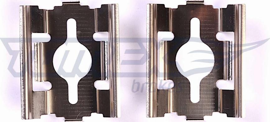 TOMEX brakes TX 43-34 - Piederumu komplekts, Disku bremžu uzlikas www.autospares.lv