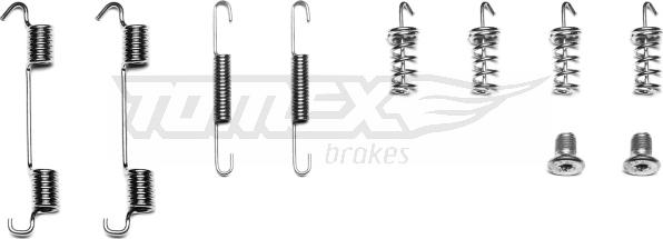 TOMEX brakes TX 42-08 - Piederumu komplekts, Bremžu loki www.autospares.lv