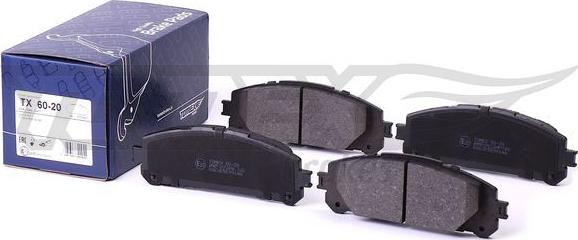 TOMEX brakes TX 60-20 - Bremžu uzliku kompl., Disku bremzes www.autospares.lv