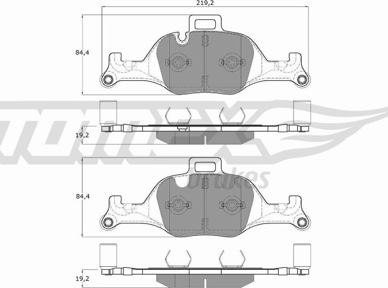 TOMEX brakes TX 19-08 - Bremžu uzliku kompl., Disku bremzes www.autospares.lv