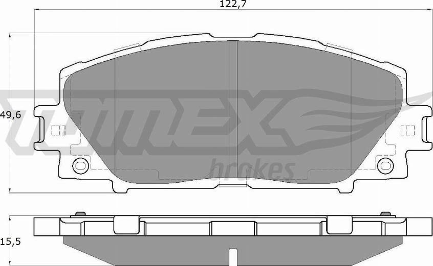 TOMEX brakes TX 19-35 - Brake Pad Set, disc brake www.autospares.lv