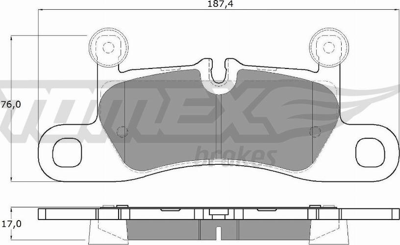 TOMEX brakes TX 19-26 - Bremžu uzliku kompl., Disku bremzes www.autospares.lv