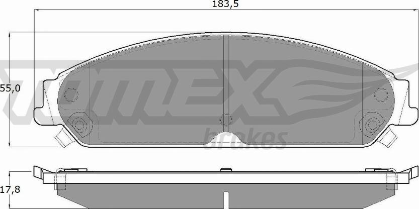 TOMEX brakes TX 19-20 - Bremžu uzliku kompl., Disku bremzes www.autospares.lv