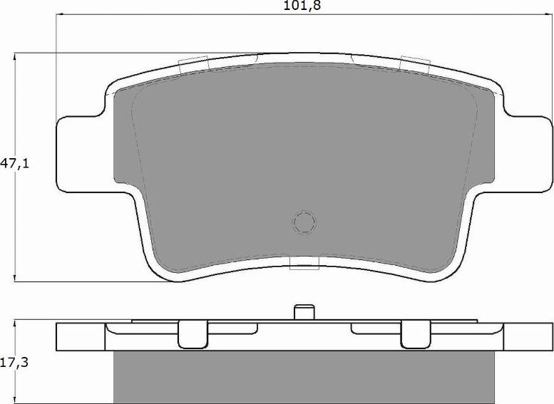 TOMEX brakes TX 14-62 - Bremžu uzliku kompl., Disku bremzes autospares.lv