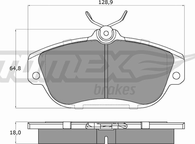 TOMEX brakes TX 14-01 - Bremžu uzliku kompl., Disku bremzes www.autospares.lv