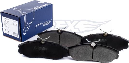 TOMEX brakes TX 14-13 - Тормозные колодки, дисковые, комплект www.autospares.lv