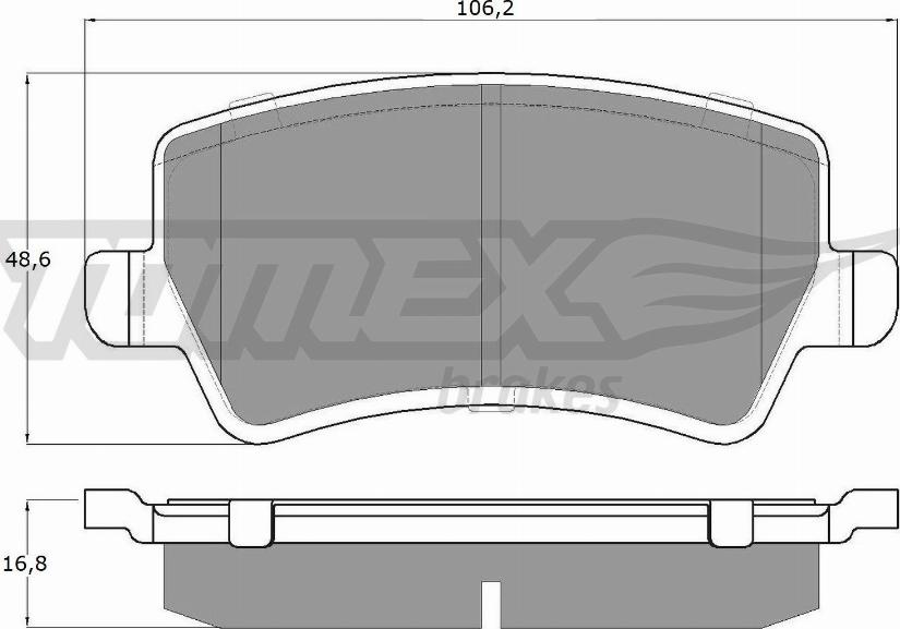 TOMEX brakes TX 14-85 - Bremžu uzliku kompl., Disku bremzes autospares.lv