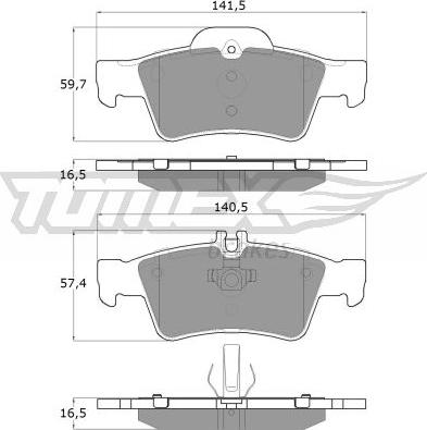 TOMEX brakes TX 14-30 - Bremžu uzliku kompl., Disku bremzes autospares.lv