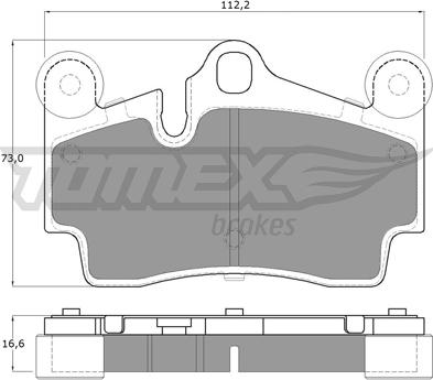 TOMEX brakes TX 14-76 - Bremžu uzliku kompl., Disku bremzes autospares.lv