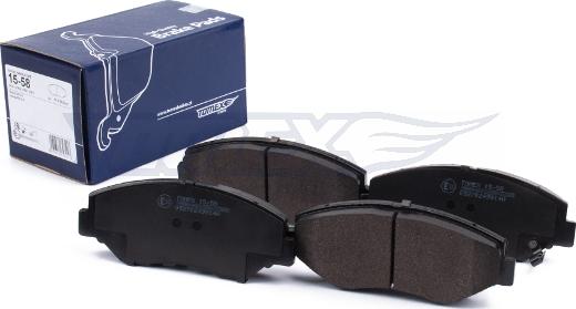 TOMEX brakes TX 15-58 - Brake Pad Set, disc brake www.autospares.lv