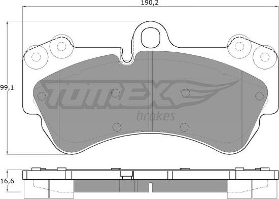 TOMEX brakes TX 15-16 - Bremžu uzliku kompl., Disku bremzes www.autospares.lv