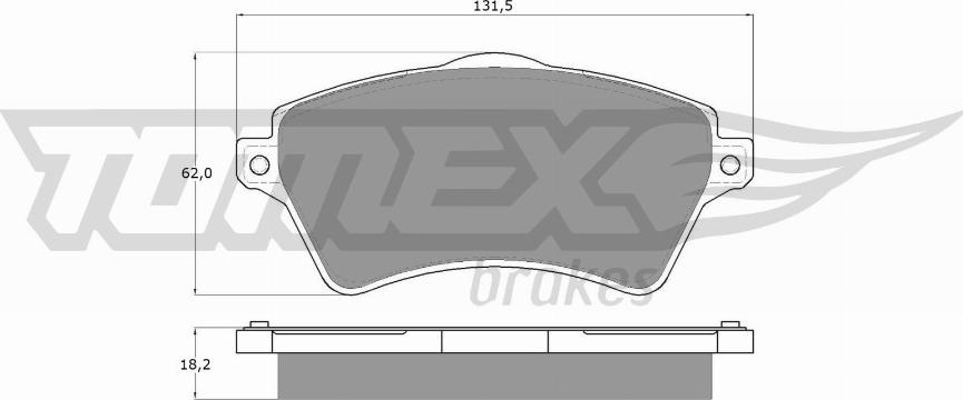 TOMEX brakes TX 15-39 - Bremžu uzliku kompl., Disku bremzes www.autospares.lv