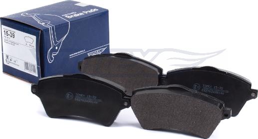 TOMEX brakes TX 15-39 - Bremžu uzliku kompl., Disku bremzes www.autospares.lv