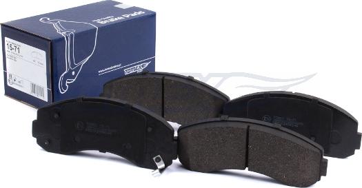 TOMEX brakes TX 15-71 - Bremžu uzliku kompl., Disku bremzes www.autospares.lv