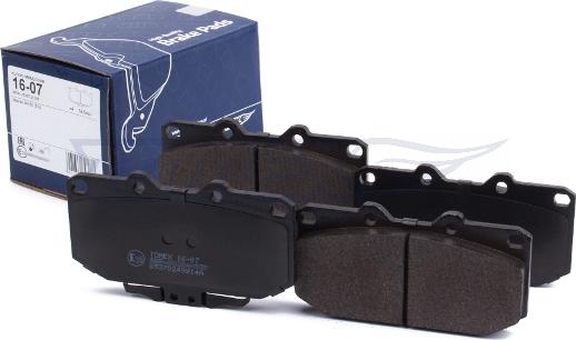 TOMEX brakes TX 16-07 - Bremžu uzliku kompl., Disku bremzes www.autospares.lv