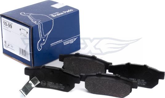 TOMEX brakes TX 10-99 - Bremžu uzliku kompl., Disku bremzes www.autospares.lv