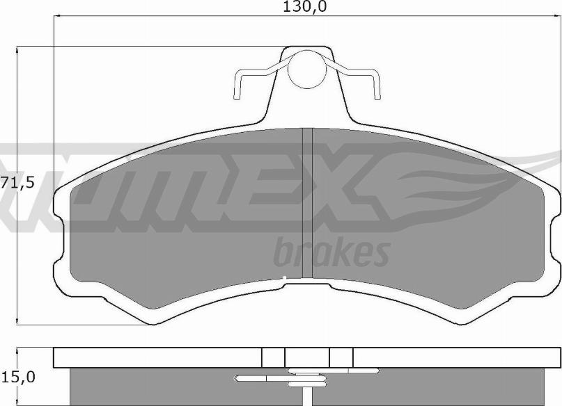 TOMEX brakes TX 10-45 - Bremžu uzliku kompl., Disku bremzes www.autospares.lv