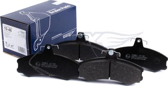 TOMEX brakes TX 10-46 - Bremžu uzliku kompl., Disku bremzes www.autospares.lv