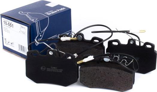 TOMEX brakes TX 10-551 - Bremžu uzliku kompl., Disku bremzes www.autospares.lv