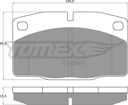 TOMEX brakes TX 10-13 - Bremžu uzliku kompl., Disku bremzes autospares.lv