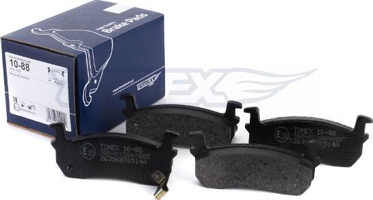 TOMEX brakes TX 10-88 - Bremžu uzliku kompl., Disku bremzes www.autospares.lv