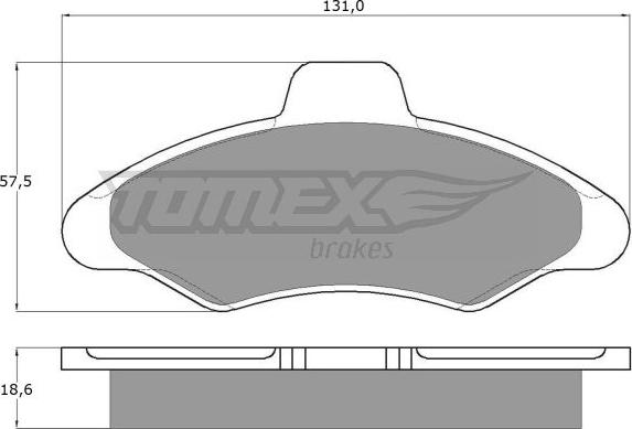 TOMEX brakes TX 10-82 - Bremžu uzliku kompl., Disku bremzes www.autospares.lv